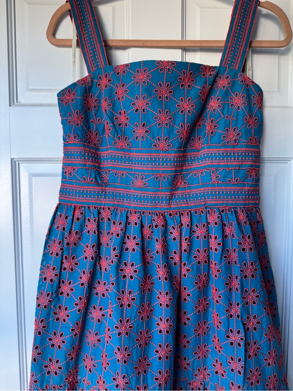 SHOSHANNA Amaya Tiered Eyelet Midi Dress - Picture 4 of 15